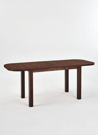 Esstisch, oval, ausziehbar