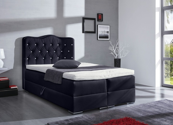Boxspringbett Mit Edlem Kunstlederbezug Schlafzimmer Brigitte Hachenburg