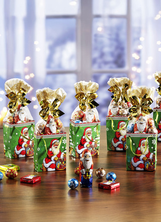 Weihnachtsleckereien - Weihnachtstütchen, 5er-Set, mit süßer Füllung, in Farbe BUNT