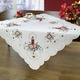 Tischdecken - Weihnachtliche Tisch- und Raumdekoration, in Größe 130 (Deckchen, 30/ 45 cm) bis 404 (Kissenbezug, 40/ 40 cm), in Farbe WEISS – Farbe WEISS – Ansicht 4