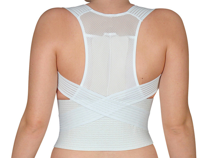 Gesunder Rücken - Hydas Geradehalter mit Stützgürtel Ansicht 3 Gesunder Rücken - Hydas Geradehalter mit Stützgürtel, in Farbe WEISS Ansicht 3