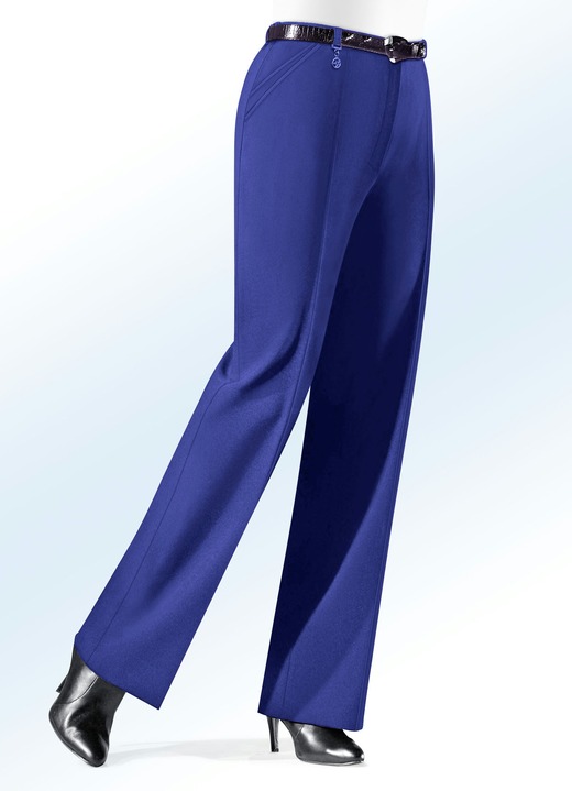 Hosen - Hose mit Zieranhänger in 6 Farben, in Größe 019 bis 100, in Farbe ROYALBLAU Ansicht 1