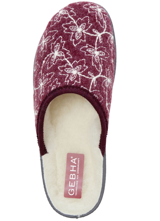 Hausschuhe - Textil-Pantoffel mit schöner Stickerei, in Größe 036 bis 042, in Farbe BLAU Ansicht 8