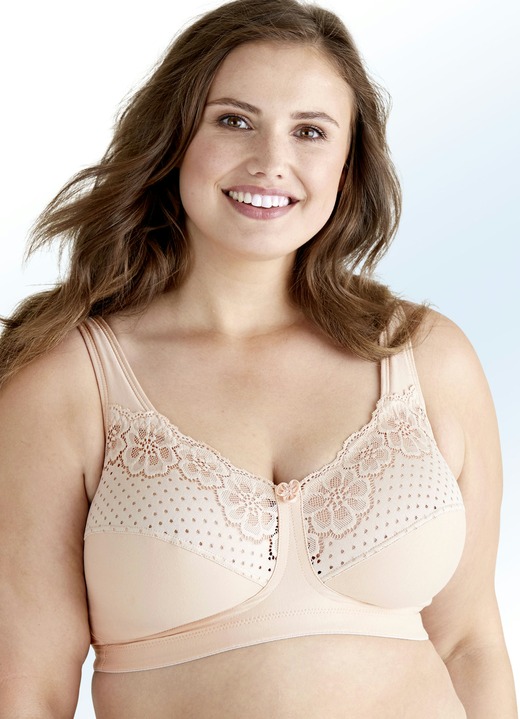 BHs - Swegmark of Sweden-BH mit elastischer Spitze, in Größe 075 bis 100, in Cup C, in Farbe PFLAUME Ansicht 6