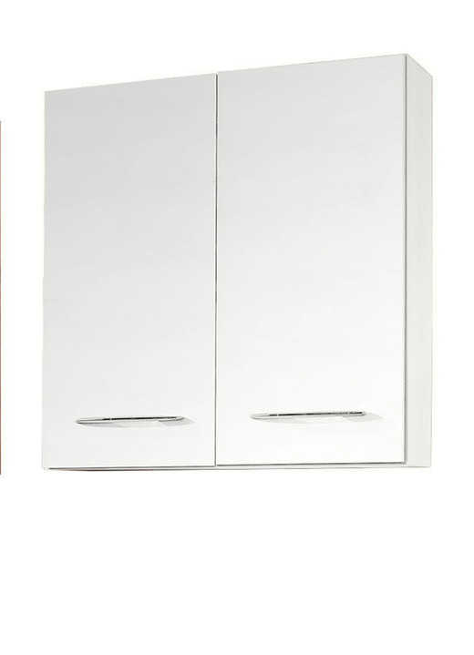Badmöbel - Badmöbel-Programm, auch hängend montierbar, in Farbe WEISS, in Ausführung Hängeschrank, 1-türig Ansicht 14