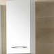 Badmöbel - Badmöbel-Programm, auch hängend montierbar, in Farbe WEISS, in Ausführung Hängeschrank, 1-türig – Farbe WEISS – Ansicht 1