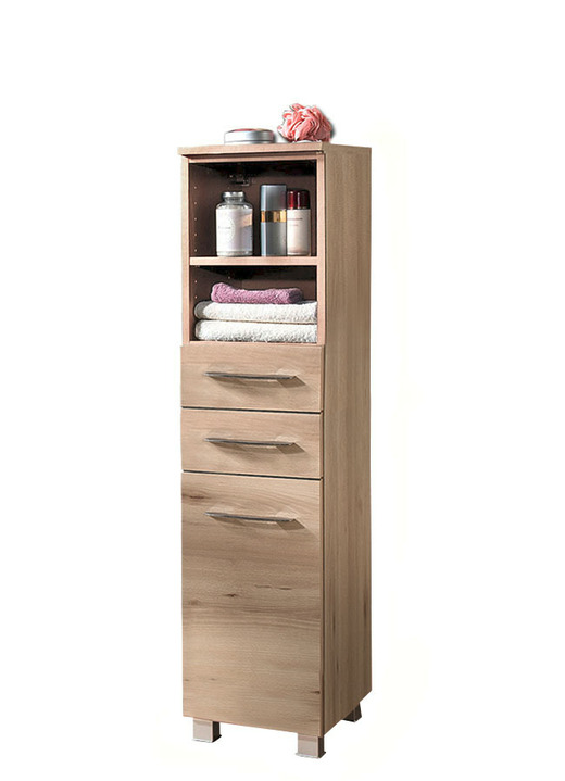 Badmöbel - Badmöbel-Programm, auch hängend montierbar, in Farbe WEISS, in Ausführung Hängeschrank, 1-türig Ansicht 18