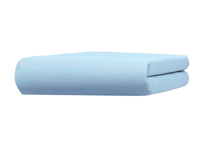 Spannbetttücher - Bella Donna Zwirn-Jersey-Stretch Spannbetttuch Ansicht 7 Spannbetttücher - Bella Donna Zwirn-Jersey-Stretch Spannbetttuch, in Größe 133 (90–100/190–220 cm, Matratzenhöhe bis 30 cm) bis 938 (180–200/200–220 cm, Matratzenhöhe bis 45 cm), in Farbe WEISS Ansicht 7