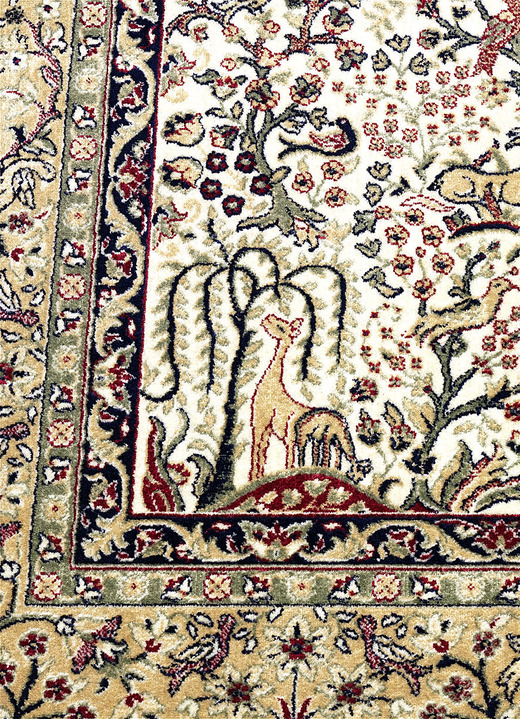 Klassisch - Brücken und Teppiche in prachtvollem persischen Dessin, in Größe 112 (Brücke, 65x135 cm) bis 288 (Teppich, 240x330 cm), in Farbe CREME Ansicht 2