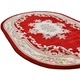 Klassisch - Handgetuftete Brücken und Teppiche – Farbe ROT – Ansicht 3 Klassisch - Handgetuftete Brücken und Teppiche, in Größe 111 (Brücke, 60x 90 cm) bis 325 (Bettumrandung, 3-teilig), in Farbe BLAU – Farbe ROT – Ansicht 3