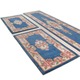 Klassisch - Handgetuftete Brücken und Teppiche – Farbe BLAU – Ansicht 2 Klassisch - Handgetuftete Brücken und Teppiche, in Größe 111 (Brücke, 60x 90 cm) bis 325 (Bettumrandung, 3-teilig), in Farbe BLAU – Farbe BLAU – Ansicht 2