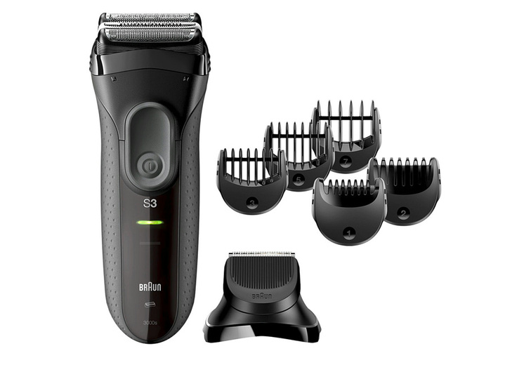Rasierer & Haarentfernung - Braun Rasierer Serie 3 3000BT Akku-/Netz-Rasierer, in Farbe SCHWARZ