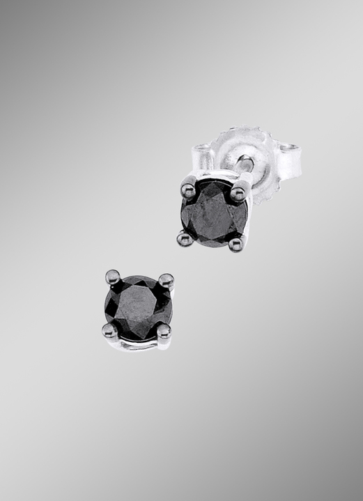 mit Diamanten - Wunderschöne Ohrstecker, in Farbe