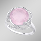 - Damenring mit Rosenquarz und Weißtopas, in Größe 160 bis 220, in Farbe  – Ansicht 1