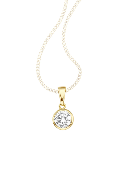 ohne Steine / mit Zirkonia - Anhänger mit synth. Zirkonia Ansicht 2 ohne Steine / mit Zirkonia - Anhänger mit synth. Zirkonia, in Farbe  Ansicht 2