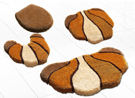 Barfußweiche Badgarnitur in Table Tuft Qualität