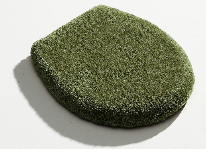Badgarnituren - Barfußweiche Badgarnitur in Table Tuft Qualität, in Größe 102 (Teppich, 60/100 cm) bis 112 (WC-Deckelbezug mit Kordel, 47/ 50 cm), in Farbe GRÜN Ansicht 1