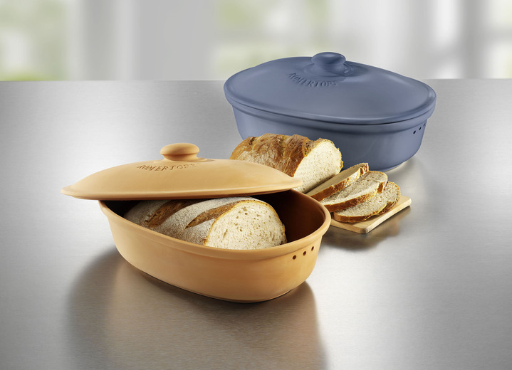 Töpfe, Pfannen & Bräter - Römertopf Brottopf aus Naturton, in Farbe TERRACOTTA, in Ausführung Brottopf groß Ansicht 2