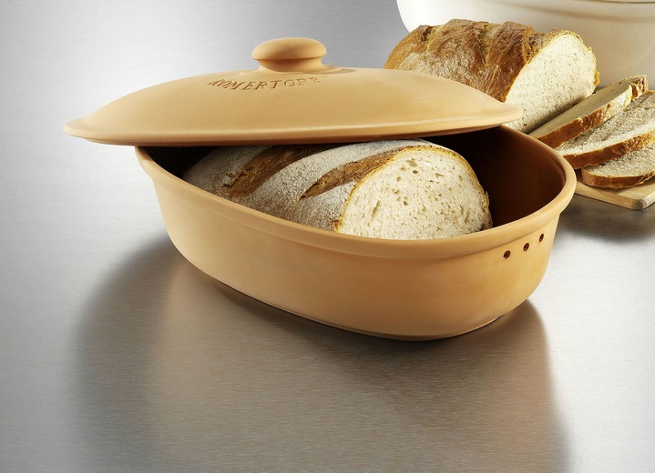 - Römertopf Brottopf aus Naturton , in Farbe TERRACOTTA Ansicht 1