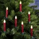 Christbaumschmuck - Kabelloses Weihnachtsbaumkerzen-Set, 20-teilig – Farbe ROT Christbaumschmuck - Kabelloses Weihnachtsbaumkerzen-Set, 20-teilig, in Farbe GOLD
