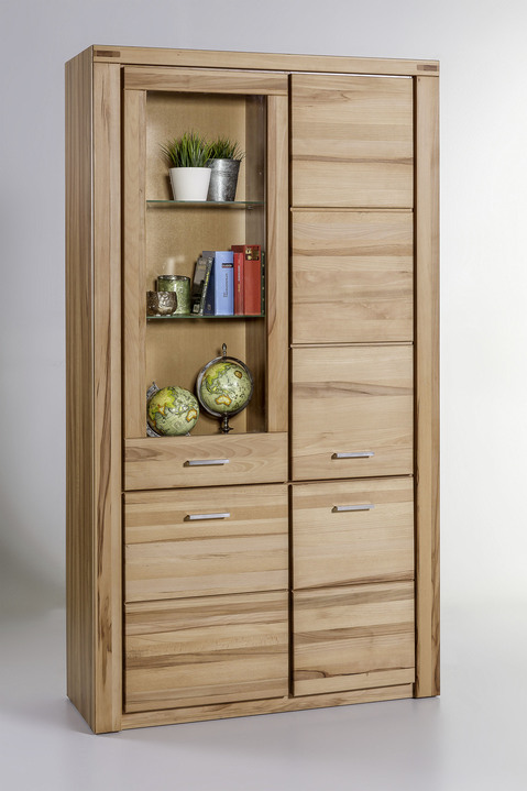 Vitrinen & Highboards - Möbelprogramm mit Massivholzfronten, in Farbe WILDEICHE, in Ausführung Wandboard Ansicht 11