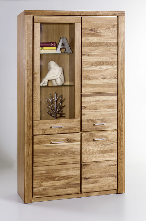 Vitrinen & Highboards - Möbelprogramm mit Massivholzfronten, in Farbe WILDEICHE, in Ausführung Wandboard Ansicht 10