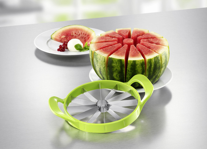 - Melonenschneider für 12 Melonenstücke Ansicht 2 - Melonenschneider für 12 Melonenstücke, in Farbe GRÜN Ansicht 2