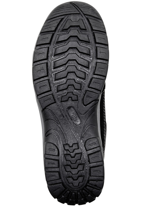 Slipper & Schnürschuhe - Sportliche Herren-Slipper, mit herausnehmbarem Fußbett, in Größe 040 bis 046, in Farbe SCHWARZ-GRAU Ansicht 4