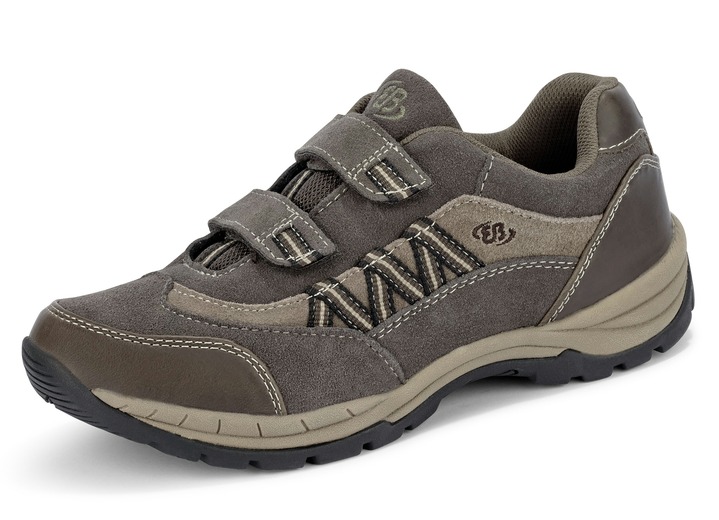 Slipper & Schnürschuhe - Sportliche Herren-Slipper, mit herausnehmbarem Fußbett, in Größe 040 bis 046, in Farbe SCHWARZ-GRAU Ansicht 5