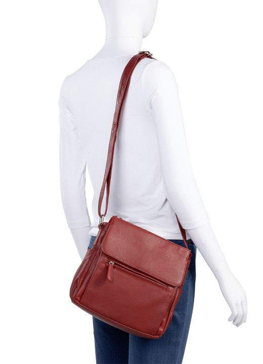 Taschen - Laurina, Tasche, Damen, mit verstellbarem Umhängeriemen, in Farbe RUBINROT Ansicht 3