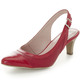 - ELENA EDEN Sling-Pumps in edler Form, in Größe 036 bis 042, in Farbe ROT – Farbe ROT – Ansicht 1
