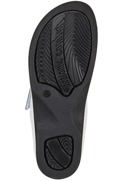 Komfortschuhe - ELENA EDEN Pantolette mit Kontrast-Einsätzen, in Größe 036 bis 042, in Farbe WEISS Ansicht 3