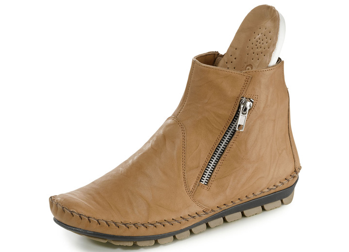 Komfortschuhe - Gemini, bequeme Damen-Stiefeletten, Weite G, mit herausnehmbarem Fußbett, in Größe 036 bis 042, in Farbe BLAU Ansicht 8