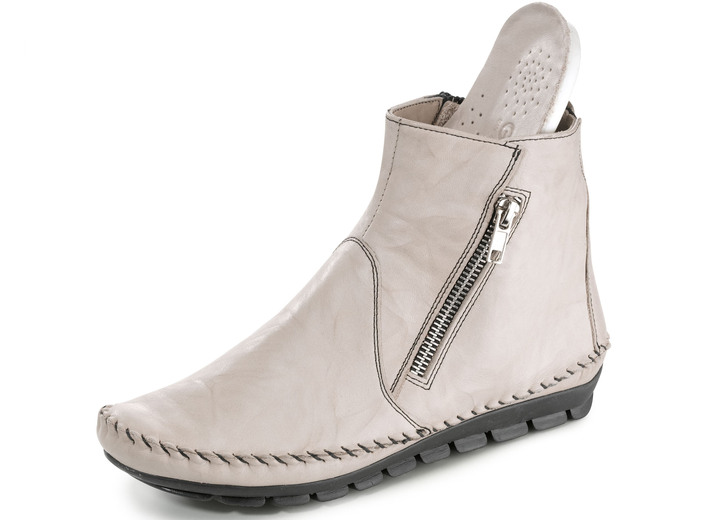 Komfortschuhe - Gemini, bequeme Damen-Stiefeletten, Weite G, mit herausnehmbarem Fußbett, in Größe 036 bis 042, in Farbe CAMEL Ansicht 8