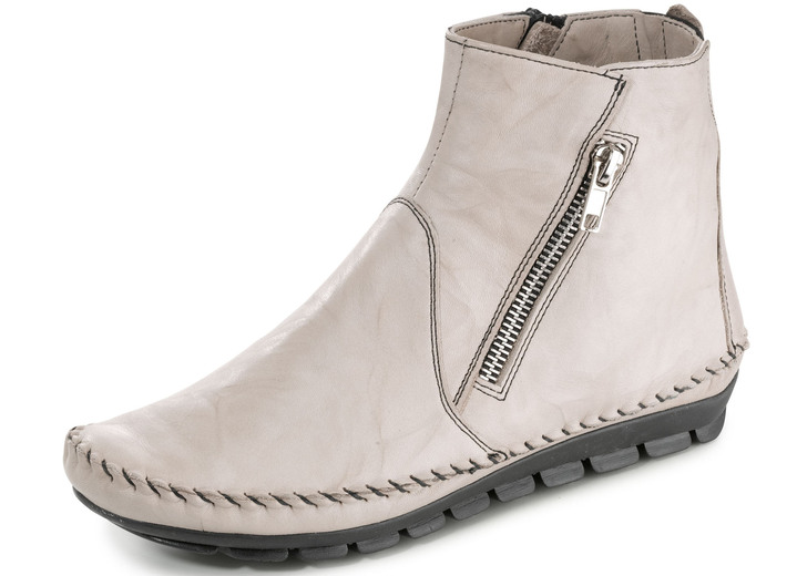 Komfortschuhe - Gemini, bequeme Damen-Stiefeletten, Weite G, mit herausnehmbarem Fußbett, in Größe 036 bis 042, in Farbe CAMEL Ansicht 7