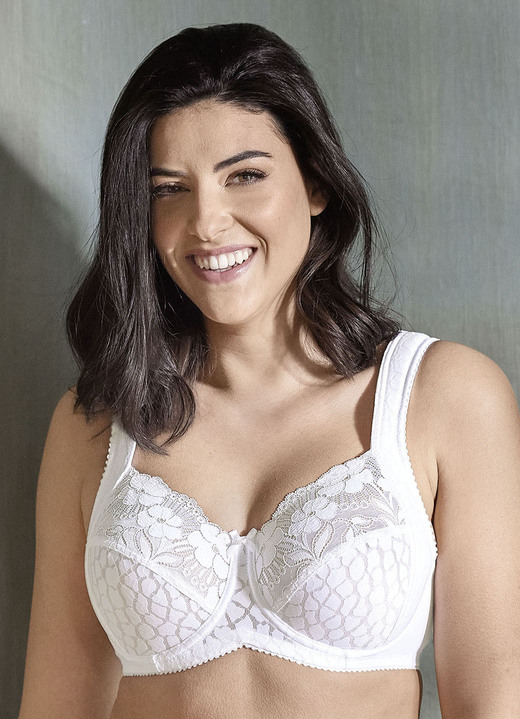 Bügel-BH - Miss Mary Bügel-BH mit strukturiertem Vorderteil, in Größe 075 bis 110, in Cup B, in Farbe GRAFIT Ansicht 7