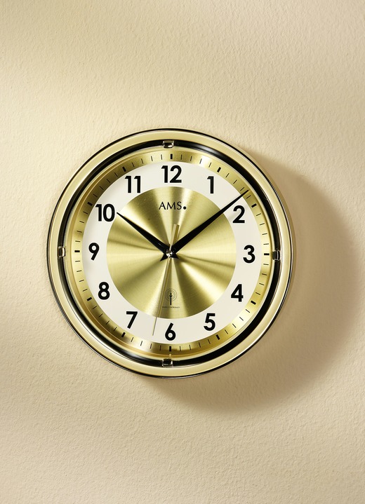 Uhren - Wanduhr mit Funkuhrwerk, in Farbe GOLD Ansicht 1
