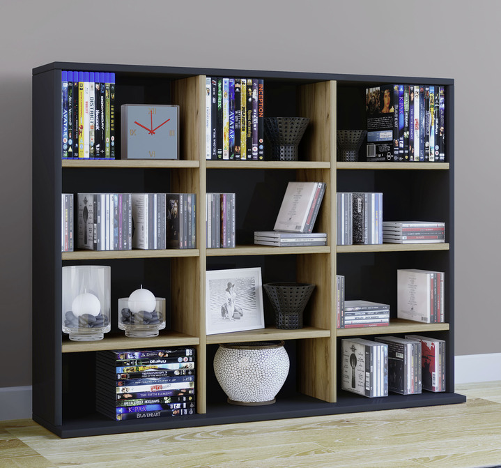 Kleinmöbel - Regal aus Holzstruktur-Nachbildung Ansicht 9 Kleinmöbel - Regal aus Holzstruktur-Nachbildung, in Farbe WEISS, in Ausführung Regal, klein Ansicht 9