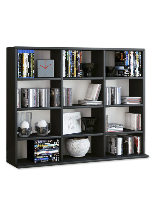 Kleinmöbel - Regal aus Holzstruktur-Nachbildung Ansicht 4 Kleinmöbel - Regal aus Holzstruktur-Nachbildung, in Farbe WEISS, in Ausführung Regal, klein Ansicht 4