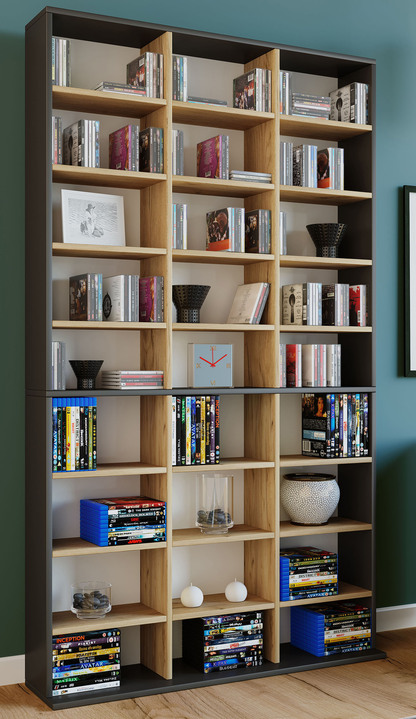 Kleinmöbel - Regal aus Holzstruktur-Nachbildung Ansicht 12 Kleinmöbel - Regal aus Holzstruktur-Nachbildung, in Farbe WEISS, in Ausführung Regal, klein Ansicht 12