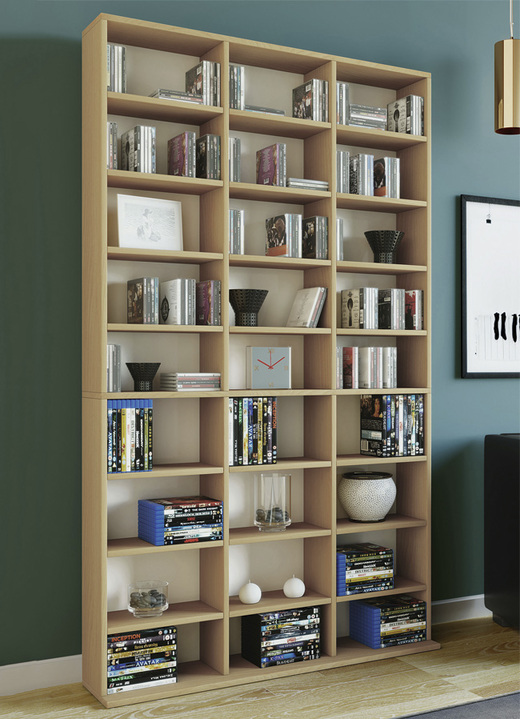 Kleinmöbel - Regal aus Holzstruktur-Nachbildung Ansicht 7 Kleinmöbel - Regal aus Holzstruktur-Nachbildung, in Farbe WEISS, in Ausführung Regal, klein Ansicht 7