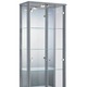 Vitrinen & Highboards - Vitrine, 2-türig, mit LED-Beleuchtung – Farbe ALU Vitrinen & Highboards - Vitrine, 2-türig, mit LED-Beleuchtung, in Farbe SCHWARZ