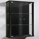 Vitrinen & Highboards - Hängevitrine mit ESG-Sicherheitsglas, in Farbe SCHWARZ, in Ausführung ohne LED-Beleuchtung