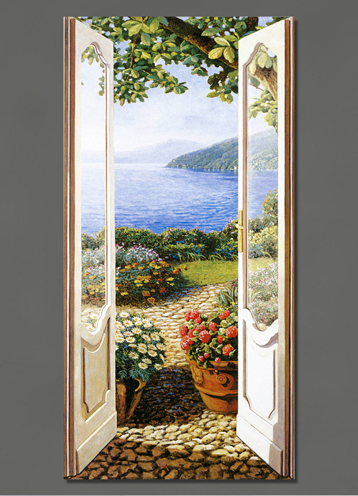 Landschaft - Bild Giardino sul lago, in Farbe GRÜN Ansicht 1
