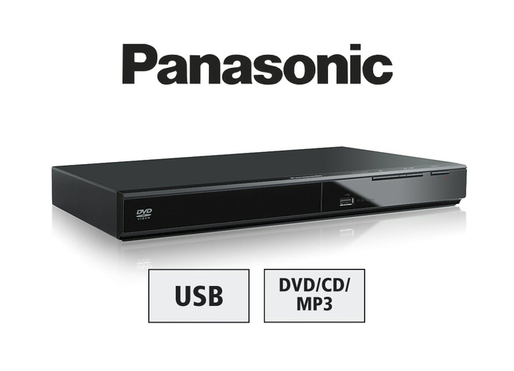 Heimkino - Panasonic DVD-Spieler DVD-S500EG-K, in Farbe SCHWARZ Ansicht 1