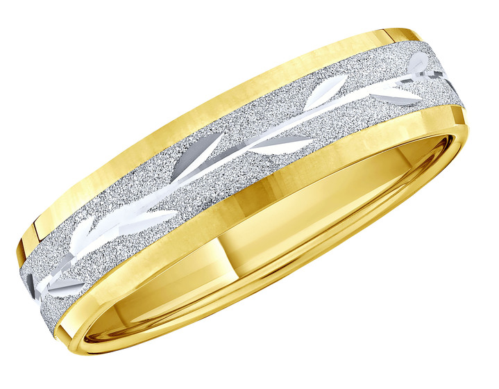 ohne Steine / mit Zirkonia - Damenring mit Blattdesign, in Größe 160 bis 210, in Farbe  Ansicht 2