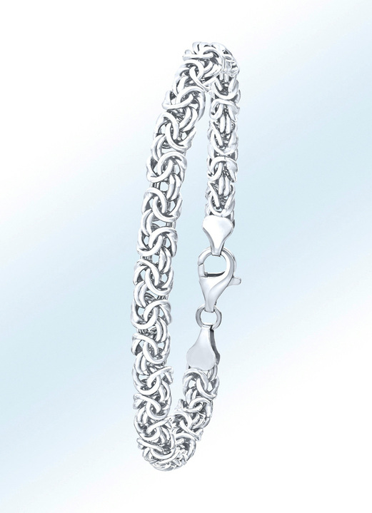 Halsketten & Armbänder - Elegantes Armband im Königsketten-Design, in Farbe