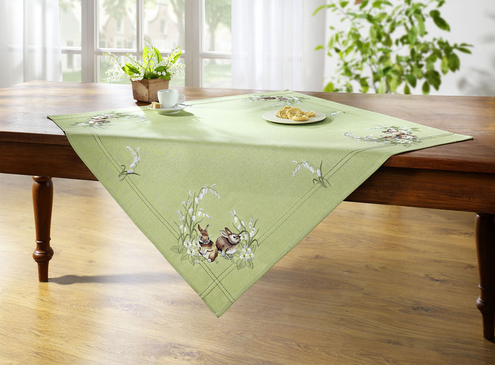 Tischdecken - Tisch- und Raumdekoration , in Größe 101 (Deckchen, 35/ 50 cm) bis 404 (Kissenbezug, 40/ 40 cm), in Farbe GRÜN Ansicht 2