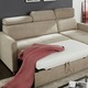 Funktions-Polstermöbel - Polsterecke mit Schlaffunktion und Bettkasten, in Farbe BRAUN – Farbe BEIGE – Ansicht 2