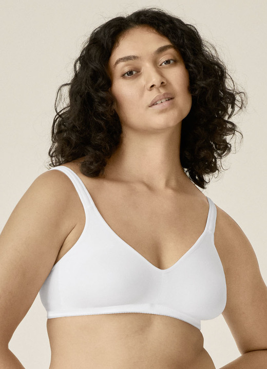 Soft-BH - Zweierpack Naturana BH mit Microfaser, in Größe 075 bis 100, in Cup B/C/D, in Farbe 1X PUDER, 1X WEISS Ansicht 5
